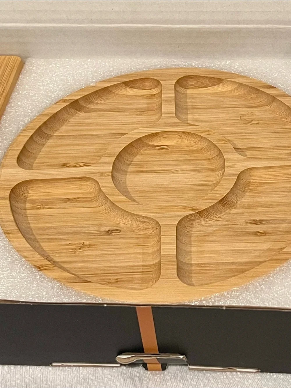 Bambüsi Collection Premium Bamboo Charcuterie Board Set - Natural Bamboo